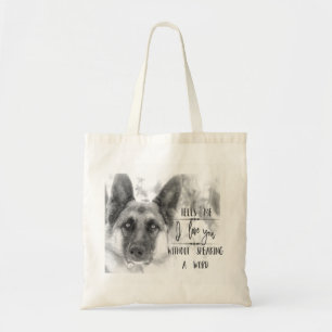 Tas voor zwarte en witte schapenstoktypografie
