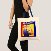 Tas "We kunnen het!" Slogan Rosie de Riveter (Voorkant (product))