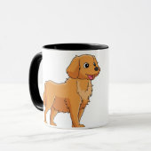 Tasa personalizada DogLove Mok (Voorkant links)