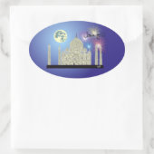 Tasch Mahal Inde Autocollant 4 (Sac)