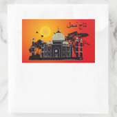 Tasch Mahal Indien Aufkleber 1 Rechthoekige Sticker (Tas)
