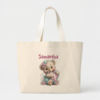 Tasje Beer Baby Shower Grote Tote Bag