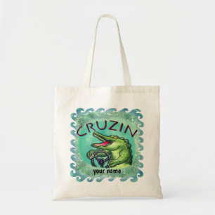 Tasje 'Cruisin Alligator' Tote Bag