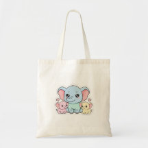 Tasje Cute Olifant Moeder & Kinderen