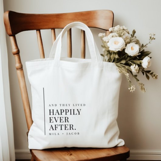 Tasje 'Happily Ever After' Trouwontvangst Tote Bag