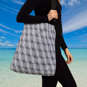Tasje met 60s Mono Patroon Grote Crossbody Tas