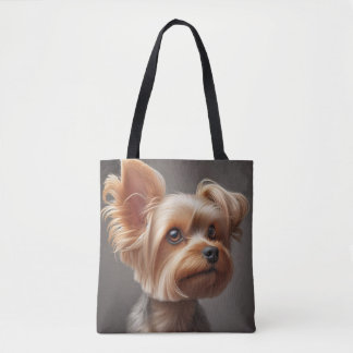Tasje met afbeelding van kleine hond draagtas