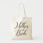 Tasje met kalligrafie moeder van de bruid tote bag (Voorkant)