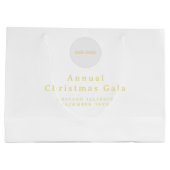 Tasje met logo en aangepaste tekst cadeautas (Achterkant)