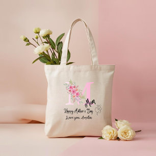 Tasje met moeders initiaal op maat tote bag