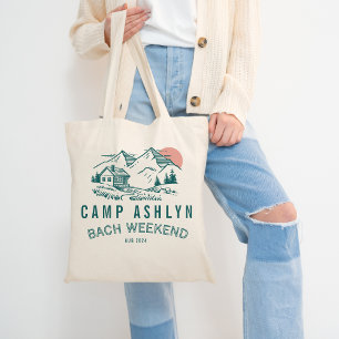 Tasje voor berghut voor vrijgezellenfeest tote bag