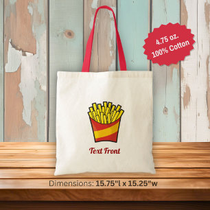 Tasje voor friet tote bag