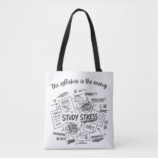 Tasje voor studie stress | Funny Student Draagtas