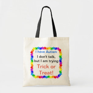 Tasje voor 'Trick or Treat' op maat voor bewustwor Tote Bag