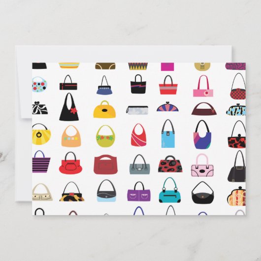 TASJES IN OVERVLOED - Tasvormige uitnodigingen (Achterkant)