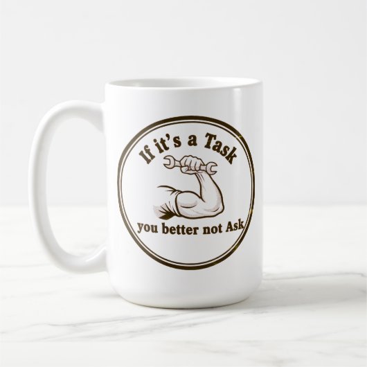 Task Ask Motto: Initiative Coffee Mug Power (Gauche)