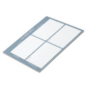 Task Priority and planner Matrix (blue) Notitieblok (Schuin)