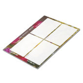 Task Priority and planner Matrix (floral) Notitieblok (Schuin)