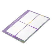 Task Priority and planner Matrix (spring floral) Notitieblok (Schuin)