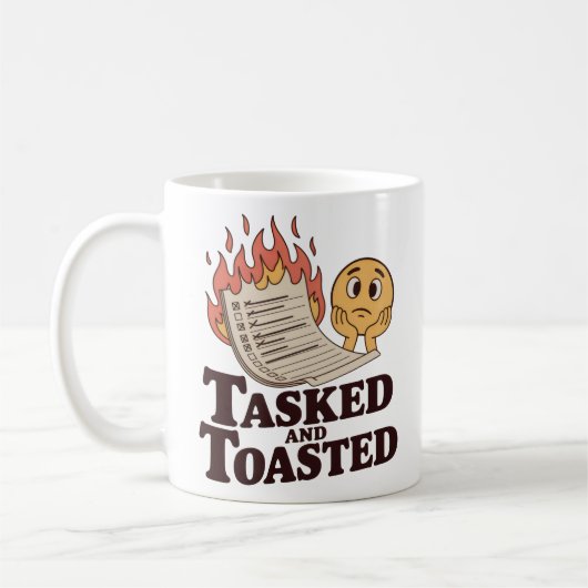 Tasked and Toasted | Workplace Chaos with Humor Koffiemok (Links)