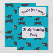 Tasmaanse Duivel Dankjewel Kaart (Voorkant / Achterkant)