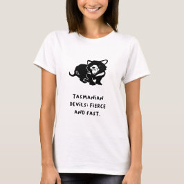 Tasmaanse duivels: fel en snel. t-shirt