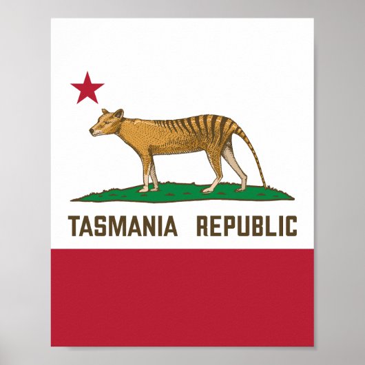 Tasmaanse tijger poster (Voorkant)