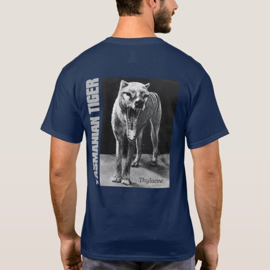 Tasmaanse tijger t-shirt (Achterkant)