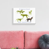 Tasmaanse tijger thylacine canvas Print (Insitu (Woonkamer))