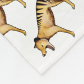 Tasmaanse tijger, Thylacine Fleece Deken (Hoek)