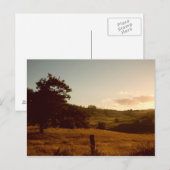 Tasmaanse zomerzonsondergang briefkaart (Voorkant / Achterkant)
