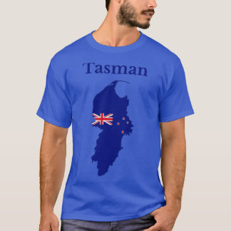 Tasman District Kaart Nieuw-Zeeland T-shirt