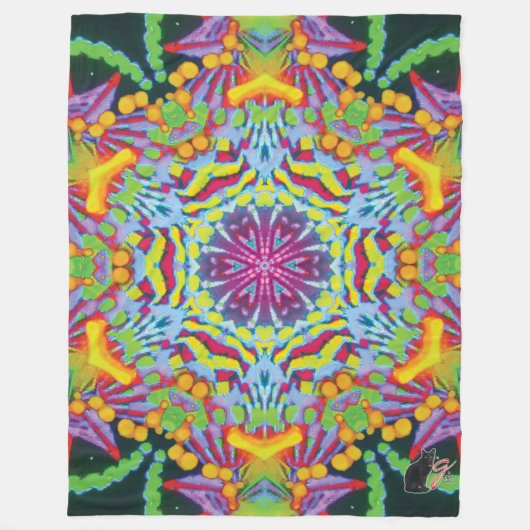 Tasmania Kaleidoscope Fleece Blanket Deken (Voorkant)