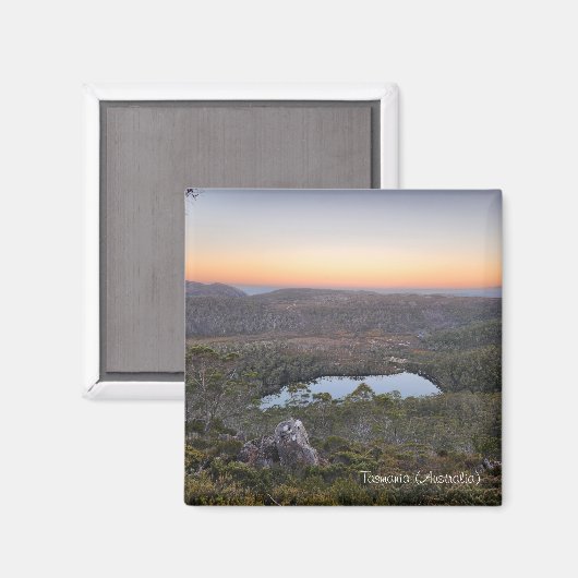 Tasmania Tarn Shelf Magnet (Australische wilde nat Magneet (Voorkant / Achterkant)