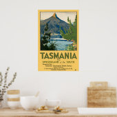 Tasmania Vintage Travel Poster Print (Cuisine)
