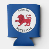 Tasmanian Badge (Australië) Blikjeskoeler (Achterkant)