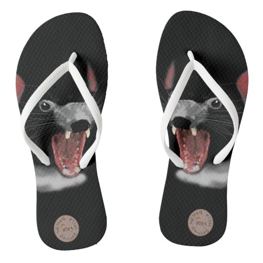 Tasmanian Devil door Chrissy Wild Teenslippers (Voetbed)