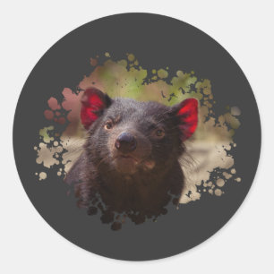 Tasmanian Devil Ronde Sticker