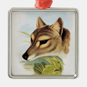 Tasmanian Wolf of Tiger Metalen Ornament