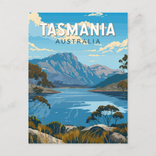 Tasmanië Australië Reizen Kunst Vintage Briefkaart