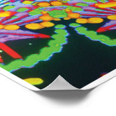 Tasmanie Cinétique Collage Kaleidoscope Poster (Coin)