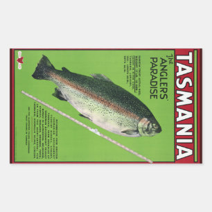 Tasmanie ~ Het paradijs van Angler Rechthoekige Sticker
