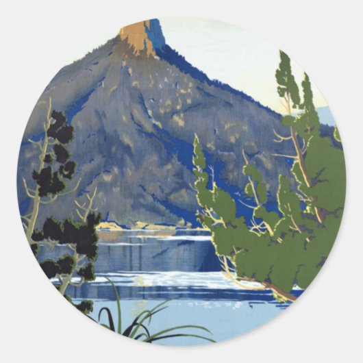 Tasmanie Ronde Sticker (Voorkant)