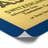 Tasmanie "Zwitserland van het zuiden" Poster (Hoek)