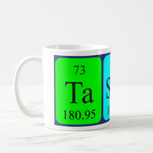 Tasmin nom de table périodique tasse (Gauche)