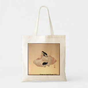 Tasontwerp geïnspireerd door Japanse schilderkunst Tote Bag