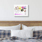 Tassa Band, Trinidad & Tobago Canvas Afdruk (Insitu (Slaapkamer))