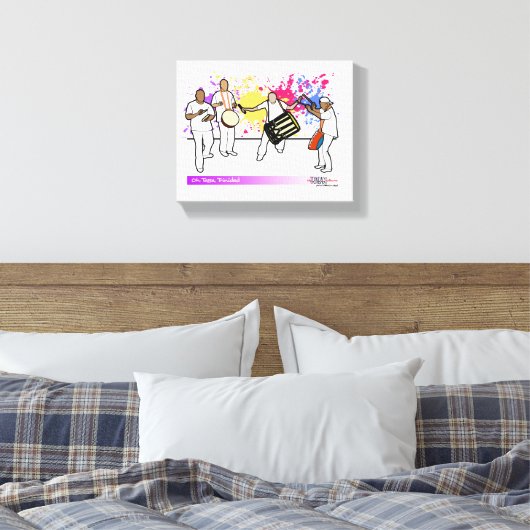 Tassa Band, Trinidad & Tobago Canvas Afdruk (Insitu (Slaapkamer))
