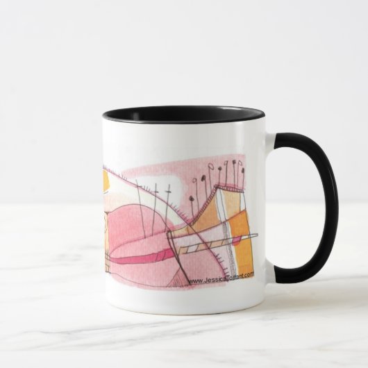 TASSE #10 - art abstrait lunatique de mod par (Droite)