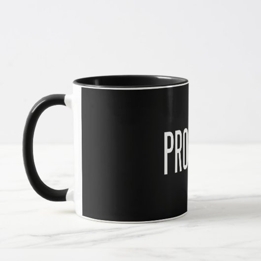 Tasse 11 once (édition noire) de sonnerie de (Gauche)